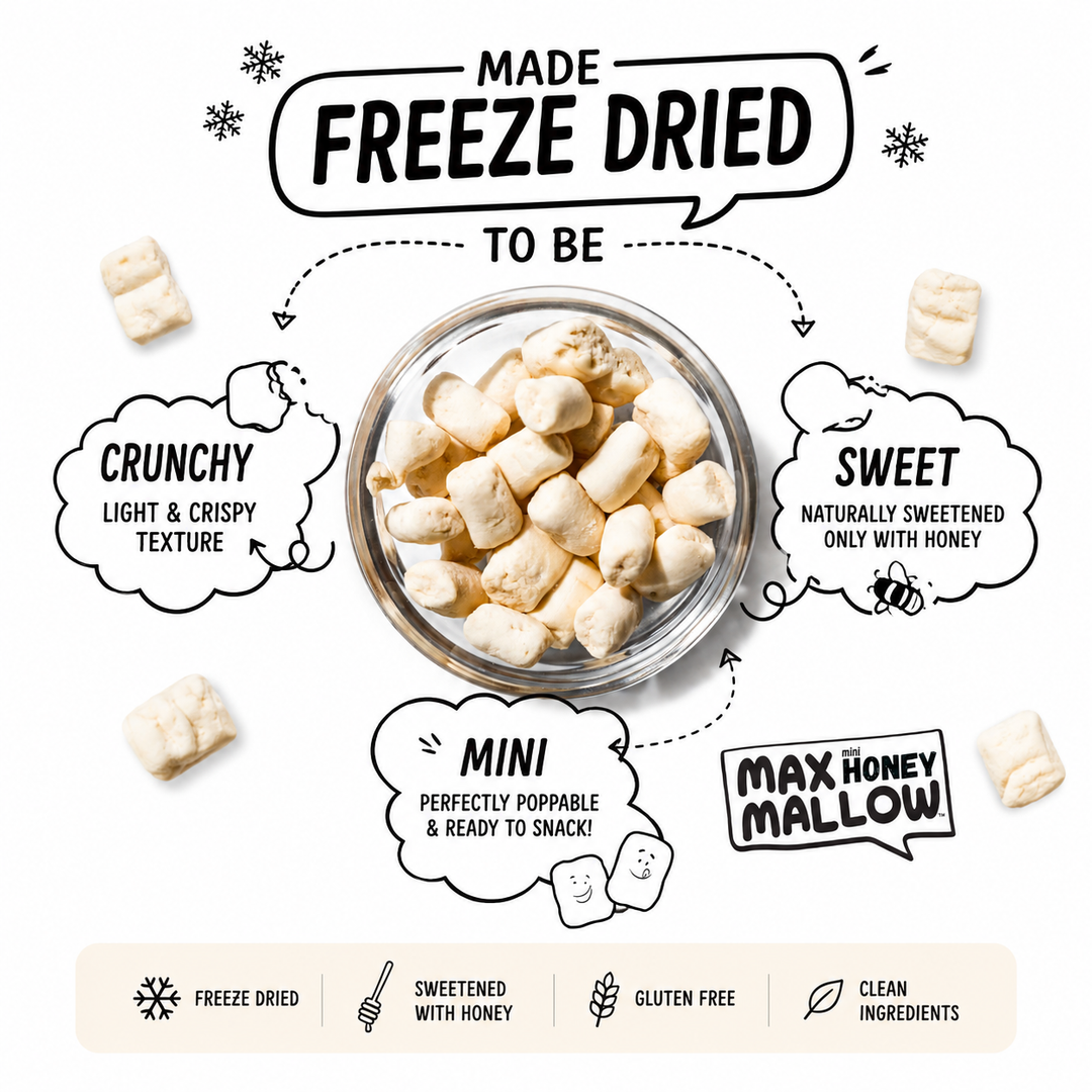 Freeze Dried Hot Honey Mini Honey Marshmallows