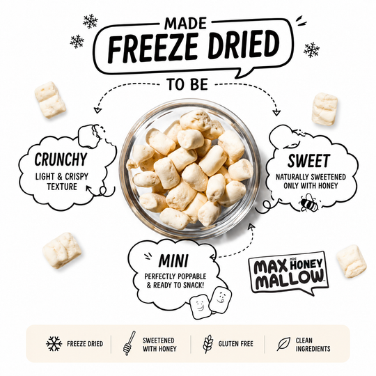 Freeze Dried Hot Honey Mini Honey Marshmallows
